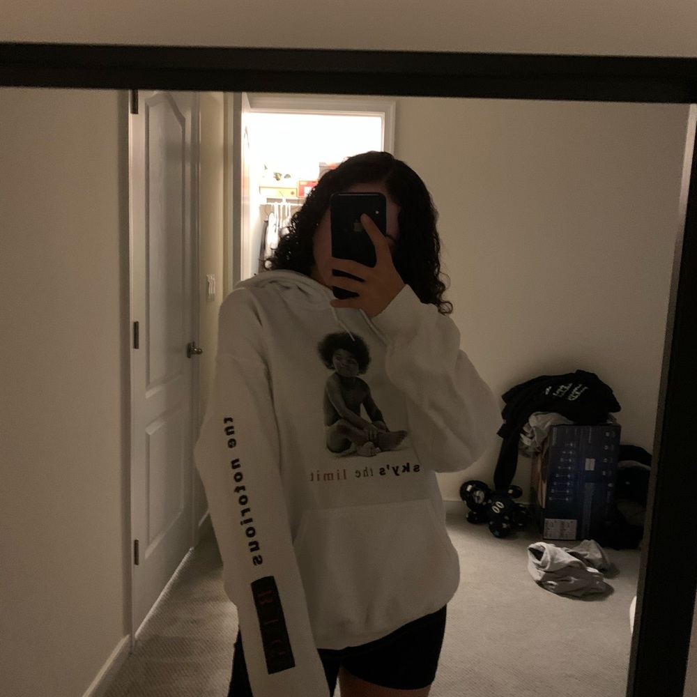 notorious big white hoodie